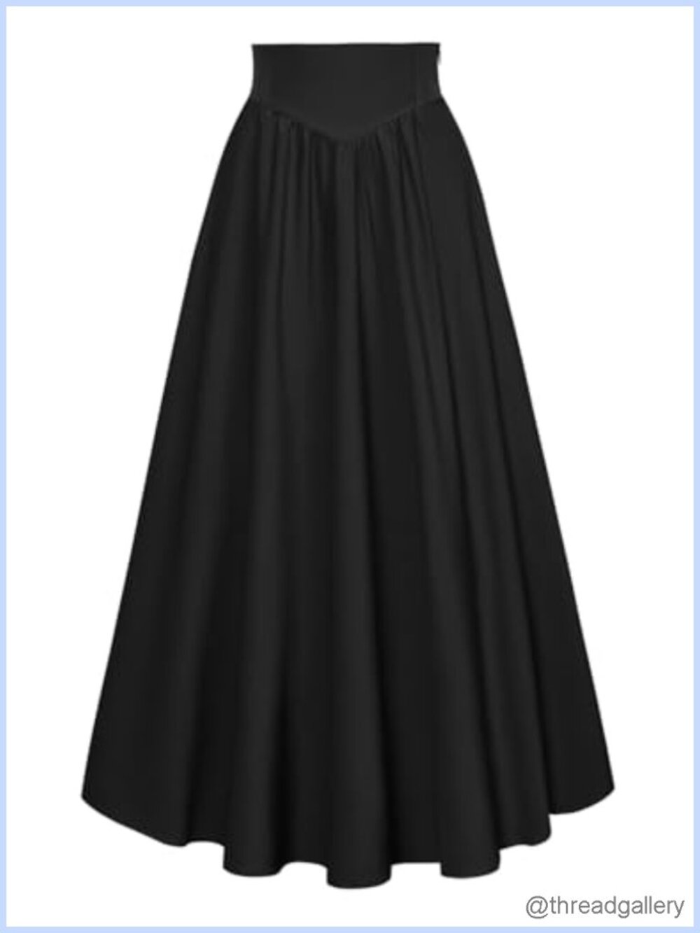 Renaissance Victorian Maxi Skirt Flowy A-Line Long Skirt